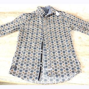 John Lennon Art button down L/S shirt